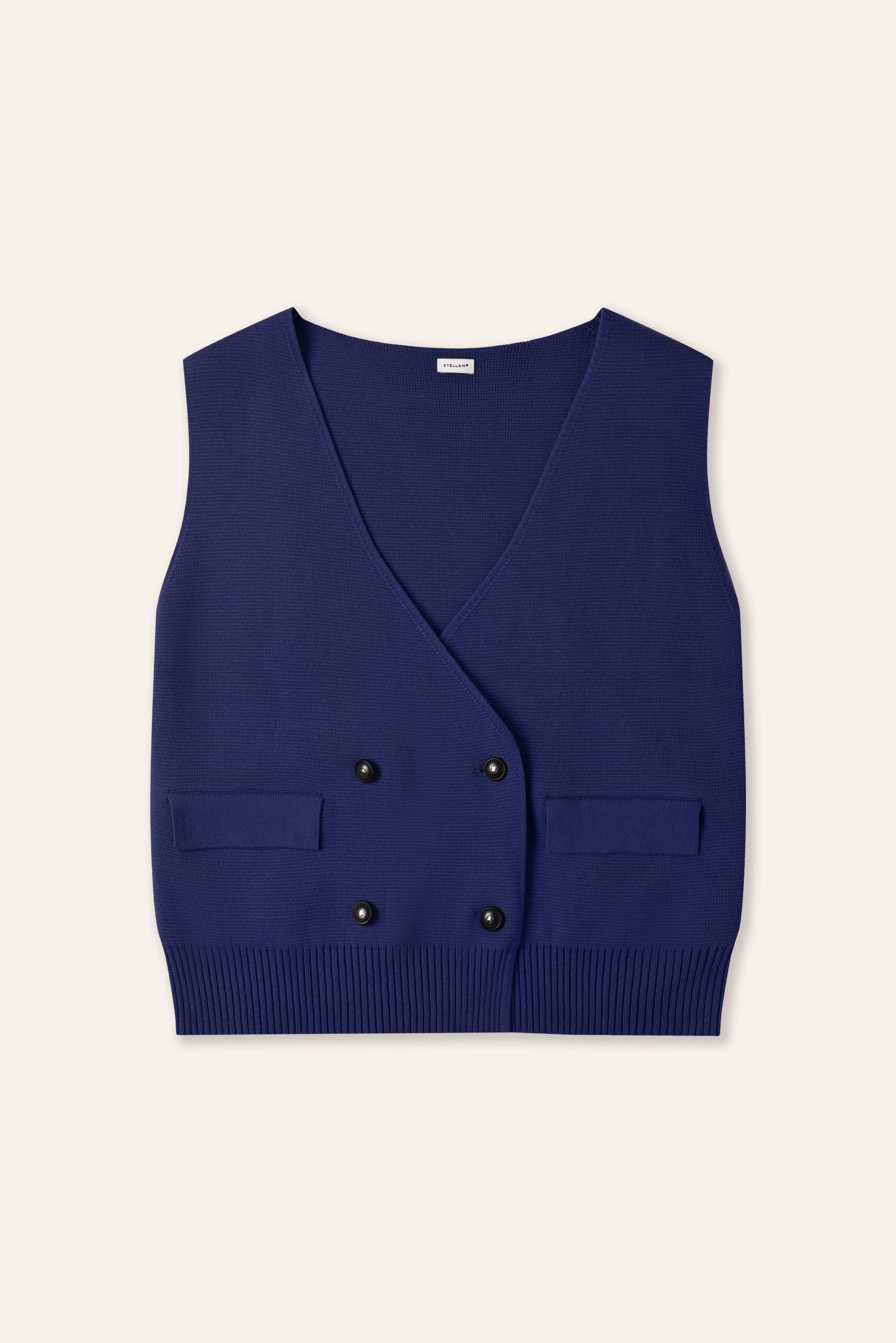 CIAO 棉质背心马甲（深蓝色）