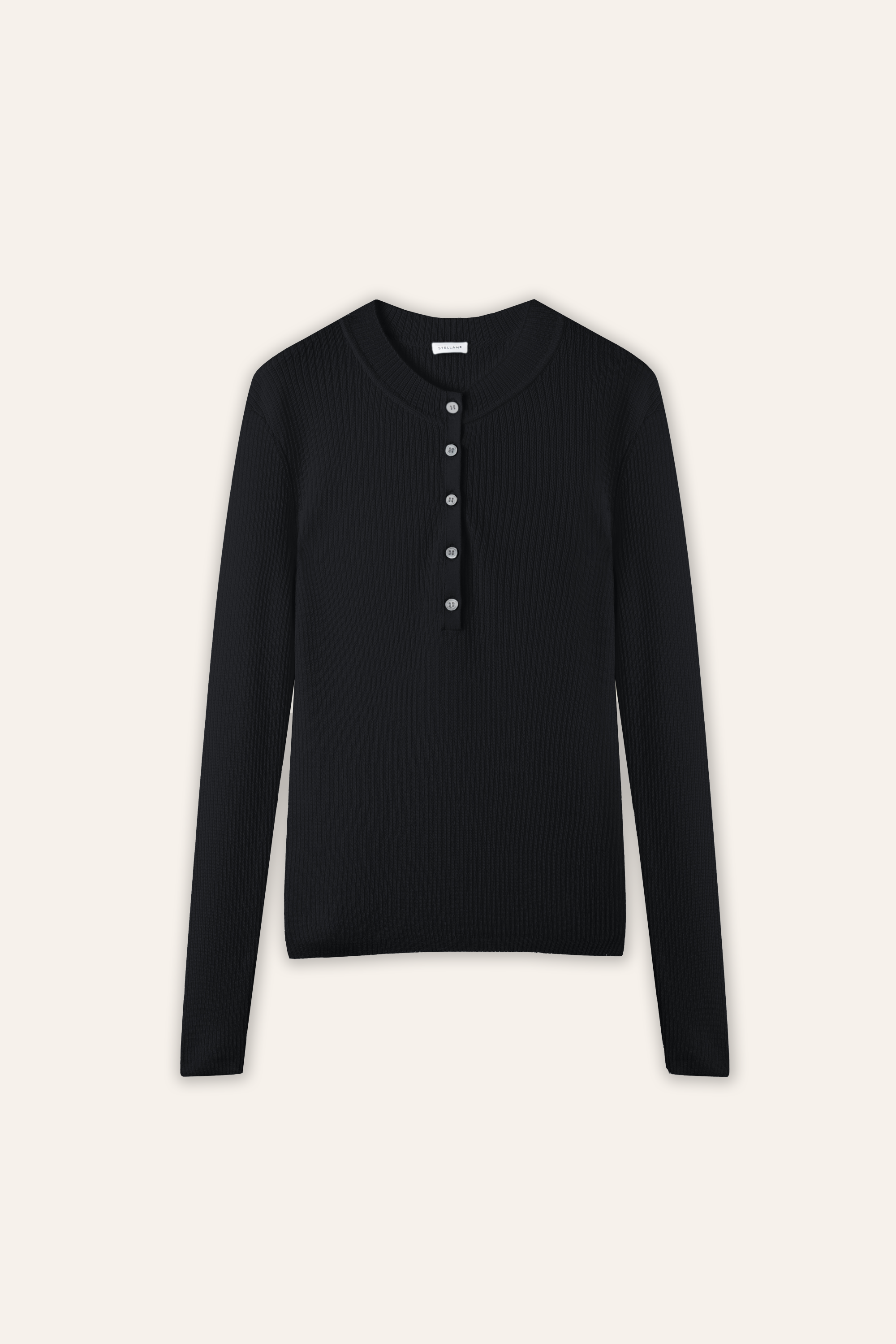 HERA 丝混纺毛衣（黑色）