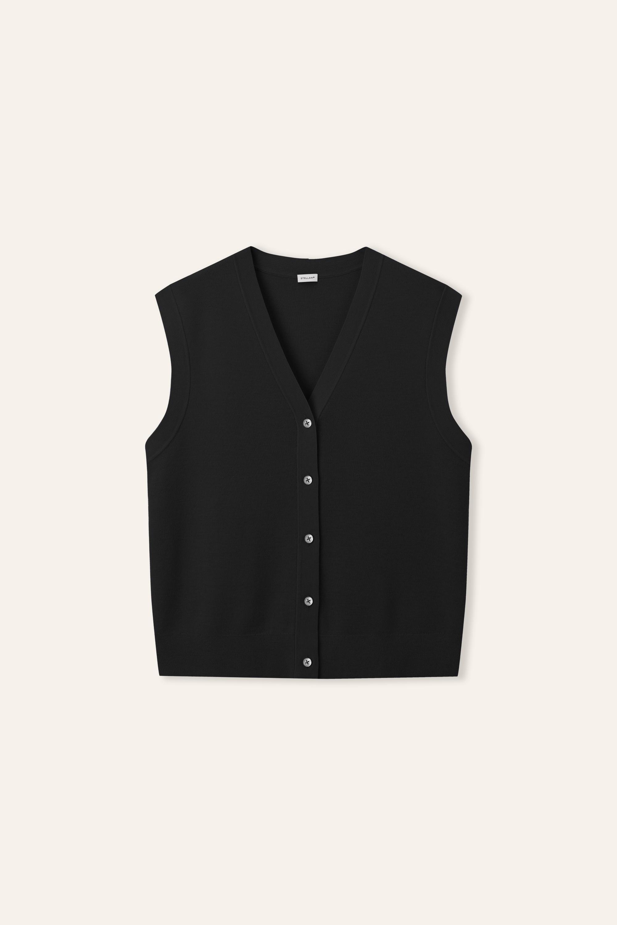 FAIRLADY羊毛背心（黑色）